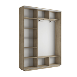 Шкаф-купе Экспресс 3-х дверный Фотопечать Квадрат Стекла 180х45х240