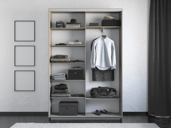 Шкаф-купе Экспресс 2-х дверный Фотопечать Шары Стекла 140х45х220