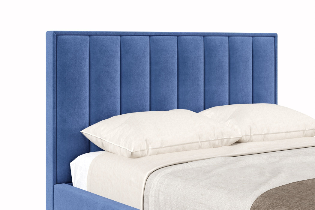 Мягкая кровать, Кровать Анкона 1400 с подъёмным механизмом, велюр