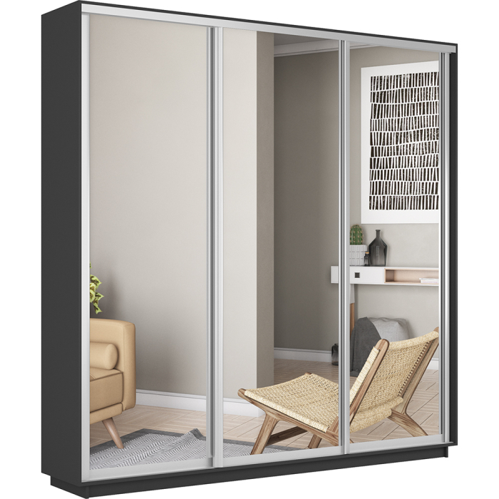 Шкафы-купе 3-х дверные, Шкаф-купе Экспресс Экспенс трио 2200 x 1800 x 450