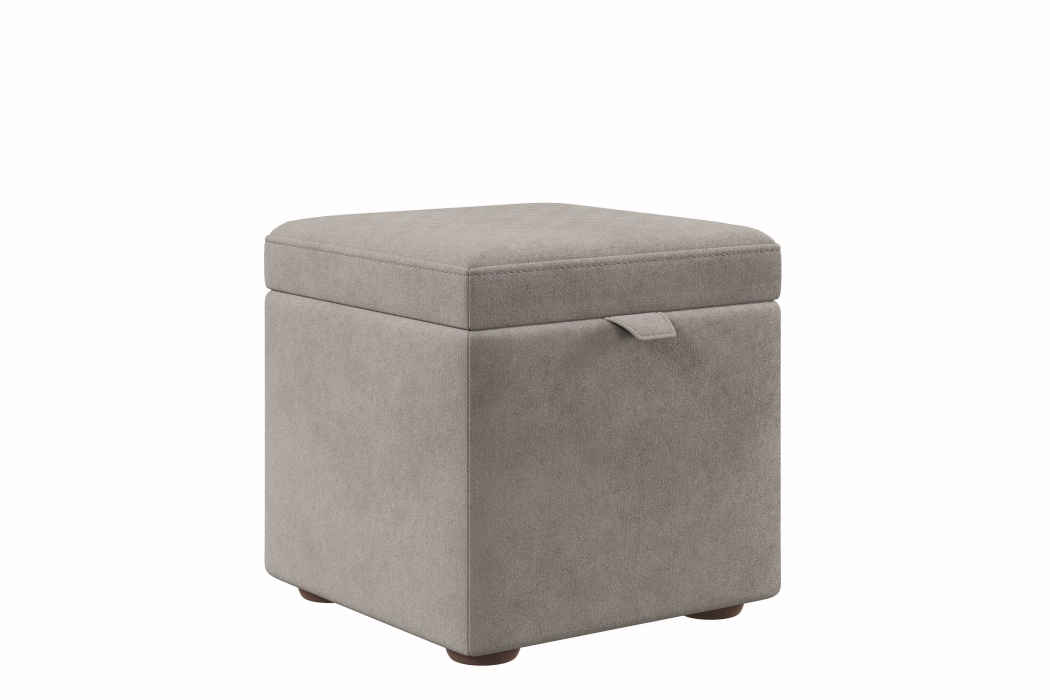 Пуф в прихожую, Пуф 01 мягкий 45*45*45 с подъемным механизмом велюр