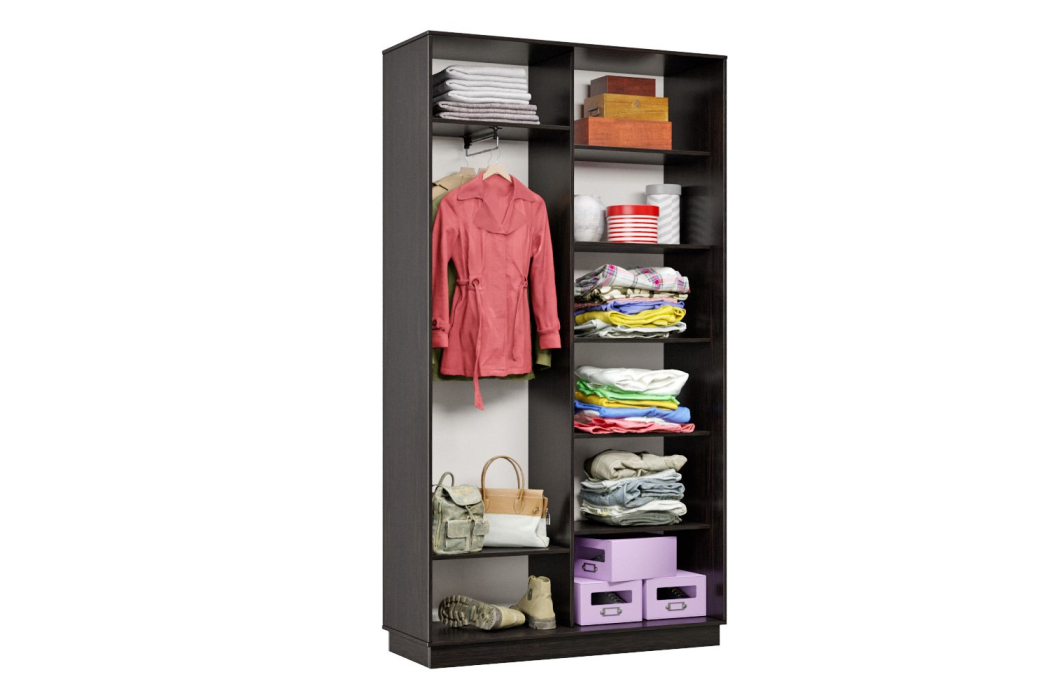 Шкафы-купе 2-х дверные, Шкаф-купе Премьер 01 (01РБ;01РБ) фасады ромб белый/двухдверный/Профиль чёрный муар