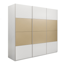 Шкаф-купе Эста 3-х дверный ДСП/Стекла фисташка/Доводчик 240х66х240