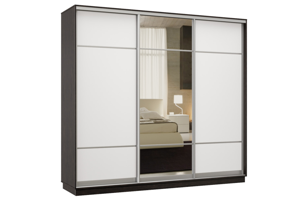 Шкафы-купе, Шкаф-купе Премьер Лайт 59 (08;11;08) трехдверный