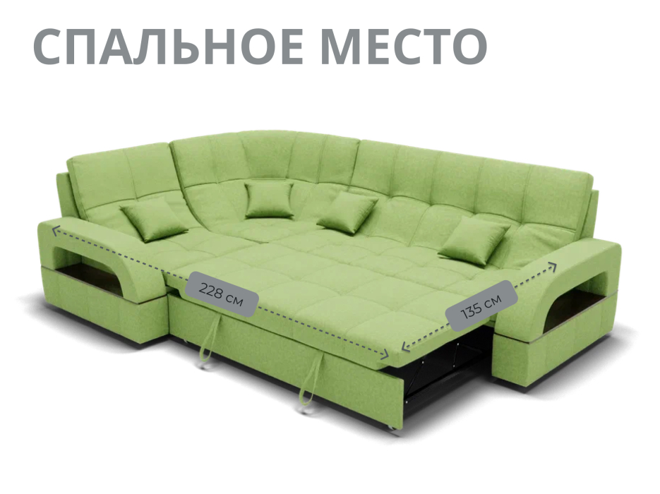 Диваны угловые в гостиную, Модульный диван Майами-3,микровелюр,антивандальная и водостойкая ткань,венеция