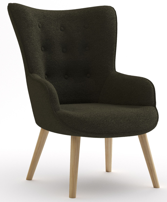 Кресло для отдыха, Кресло интерьерное Шелли, искусственный мех