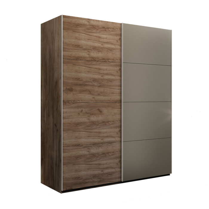 Шкафы-купе 2-х дверные, Шкаф-купе Эста 2-х дверный ДСП/Стекла хаки/Доводчик 200х66х240