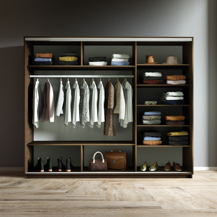 Шкафы-купе 3-х дверные, Шкаф-купе Экспресс 3-х дверный Фотопечать Квадрат Стекла 180х60х220