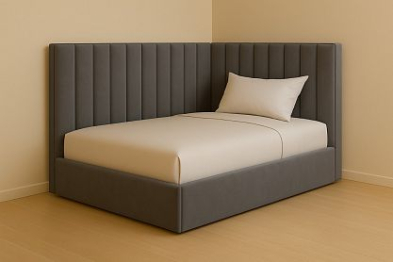 Кровать Корнер в базовых тканях, 90х200