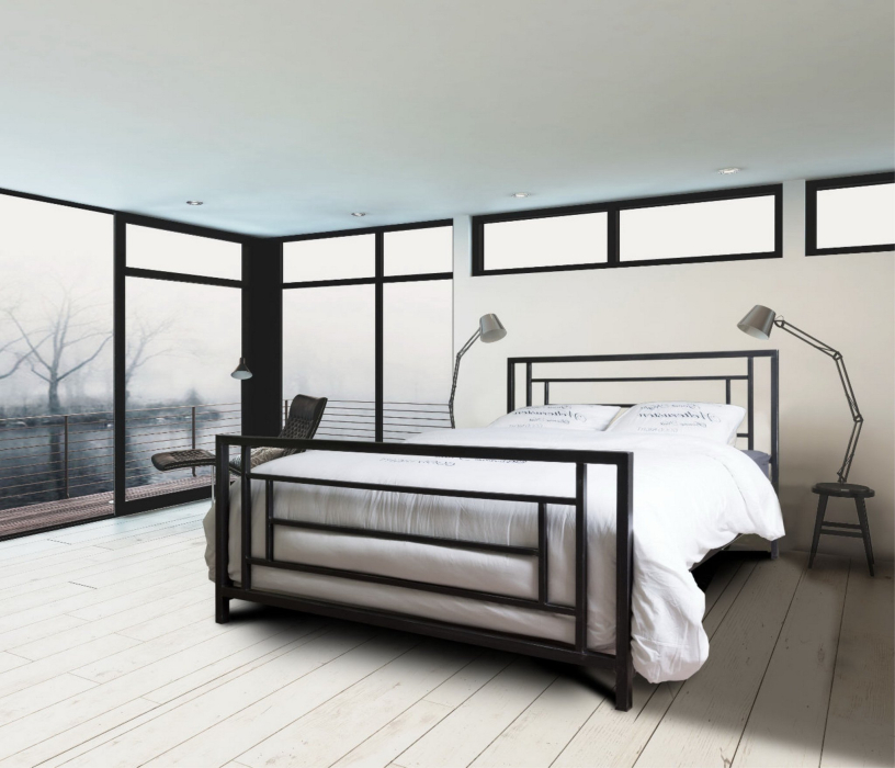 Кровати 140 см, Кровать в стиле лофт Орландо 1.4