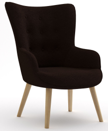 Кресло интерьерное Шелли, искусственный мех