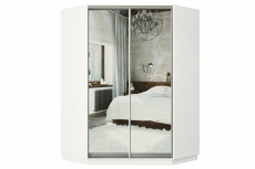 Шкафы-купе, Угловой шкаф-купе Премьер 71 Белый