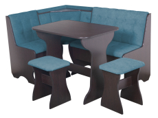 Кухонные уголки, Кухонный уголок Стиль 1Л (со столом СТ4) Дуб венге / велюр