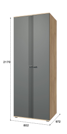 Шкаф для одежды Эмилия ЭЛ-16К глухой