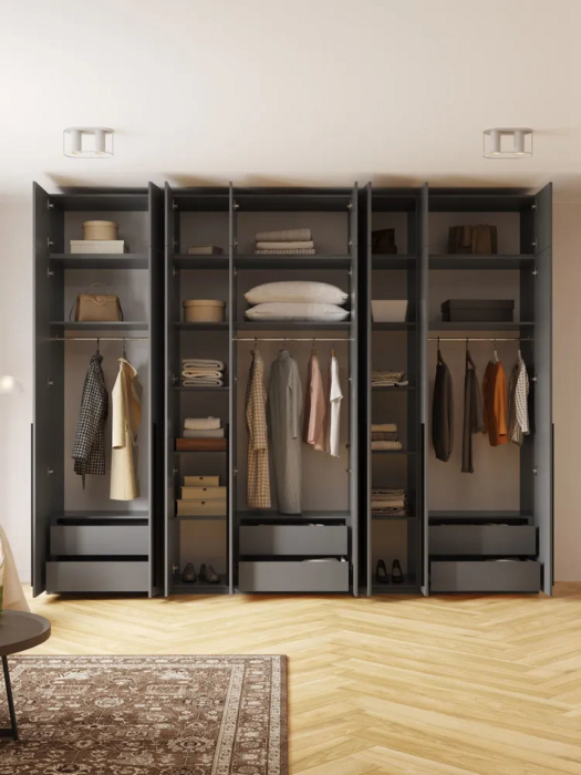 Шкафы распашные, Шкаф распашной 8-ми дверный с антресолью София 2600х3200х520 мм