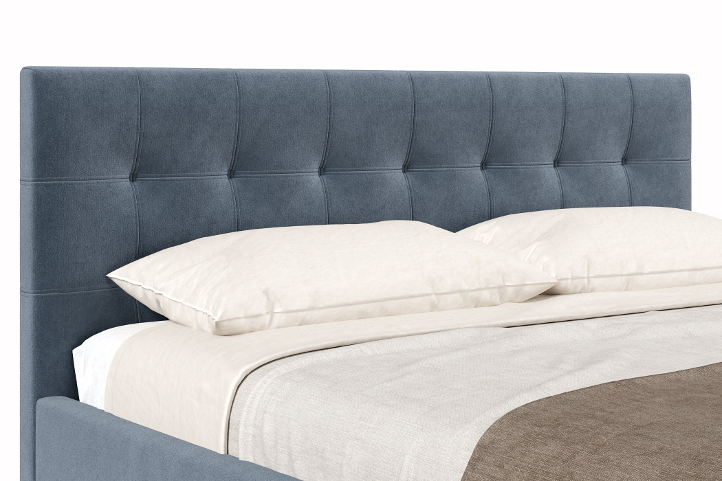Мягкая кровать, Кровать Турин 1800, велюр