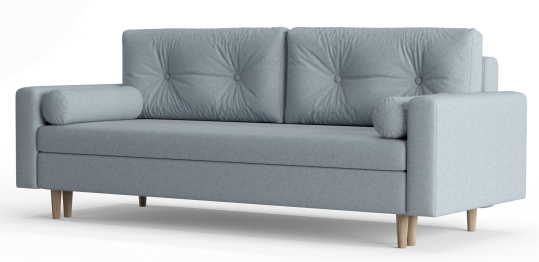 Диван-кровать Таврида, пружинный блок, рогожка