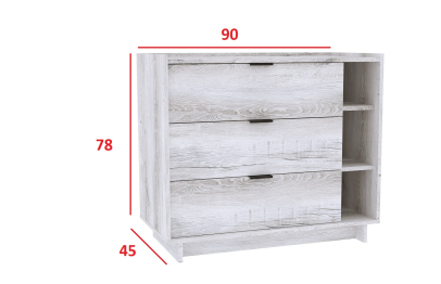 Гостиная Флекс. Комплект 3, Дуб Шавиниган