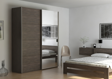 Шкаф-купе Эста ДСП+Зеркало 160х66х240