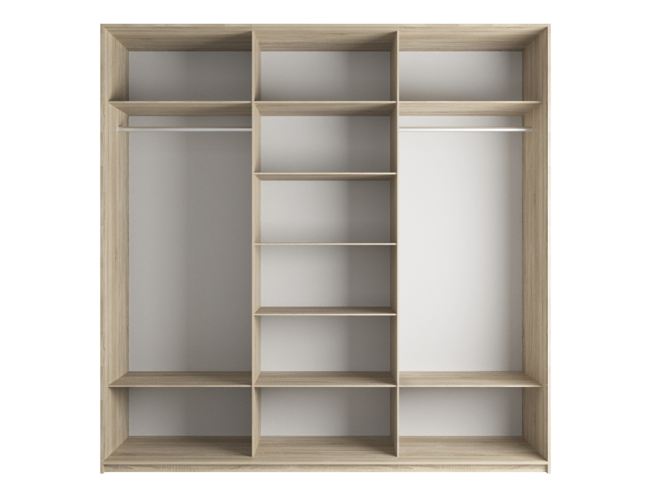 Шкафы-купе 3-х дверные, Шкаф-купе Эста Зеркало+Зеркало+Зеркало 300х66х240