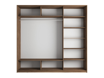 Шкаф-купе Прайм 3-х дверный ДСП/Стекло черное/Доводчики 180х57х230