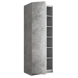 Шкаф складной Е1 Локер ("Гармошка" с системой Push to Move/Левый)81х52.5х220 см, с полками