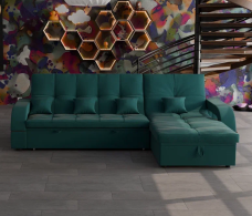Диваны с ящиком для белья, Модульный диван Майами-2,микровелюр,антивандальная и водостойкая ткань,венеция