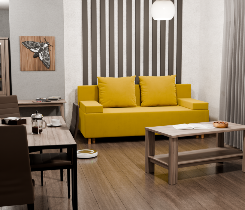 Диваны еврокнижки, Прямой диван Инди,еврокнижка,велюр