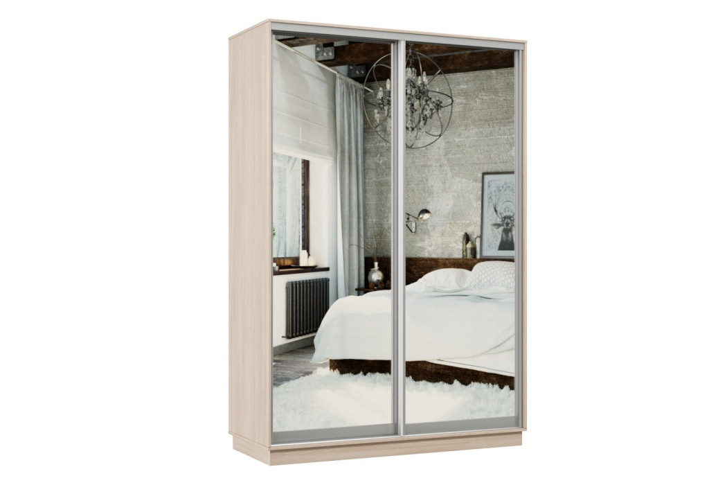 Шкафы-купе, Шкаф-купе Премьер 10 ясень шимо светлый