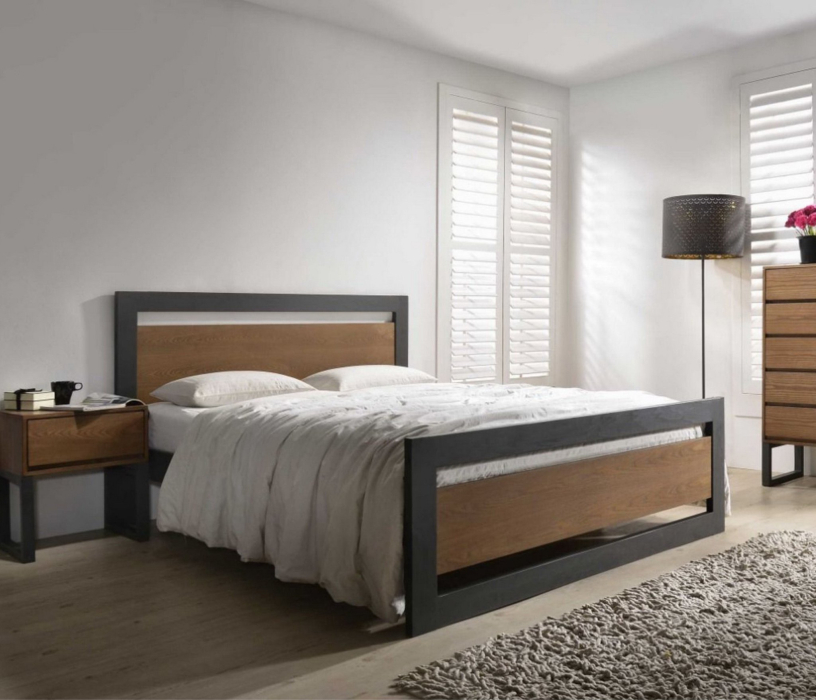 Кровати 140 см, Кровать в стиле лофт Чарльстон 1.4