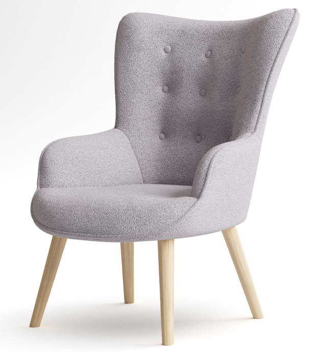 Кресло для отдыха, Кресло интерьерное Шелли, искусственный мех