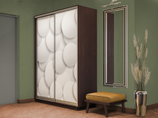 Шкафы-купе 2-х дверные, Шкаф-купе Экспресс 2-х дверный Фотопечать Шары Стекла 120х45х240
