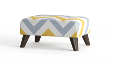 Пуф в прихожую, Пуф Барон на ножках, велюр