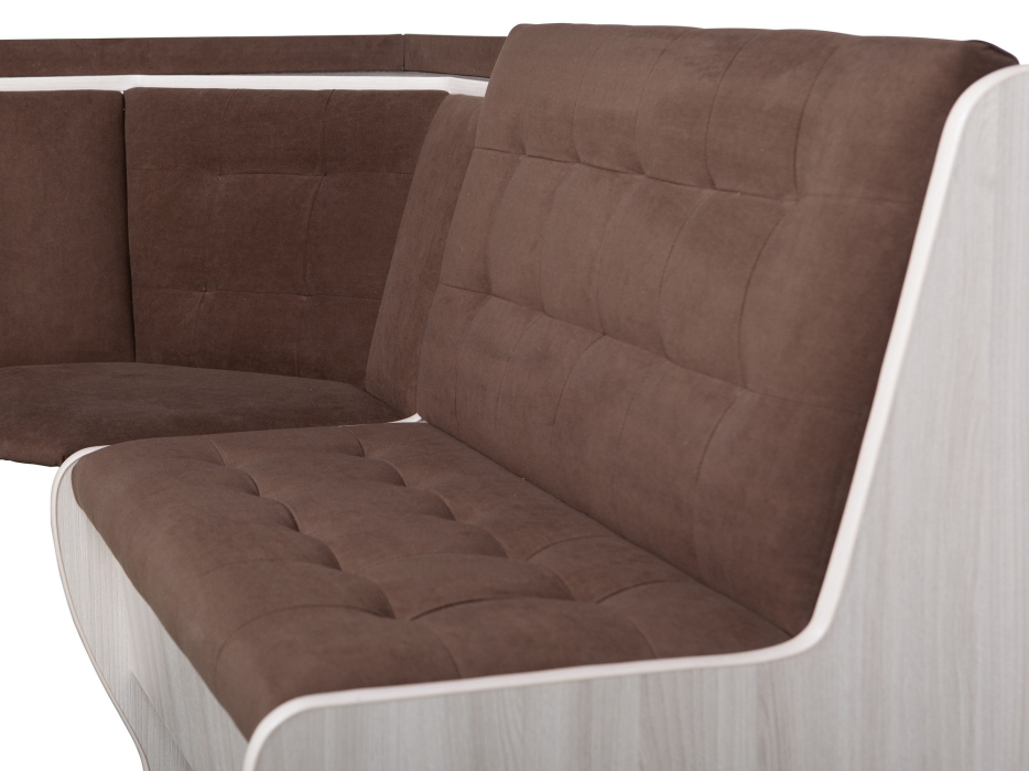 Кухонные уголки, Кухонный уголок Стиль 1Л (со столом СТ3) Ясень шимо светлый / велюр