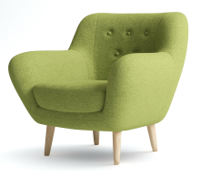 Кресло для отдыха, Кресло Элефант мягкое, Искусственный мех