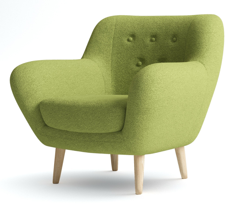 Кресло для отдыха, Кресло Элефант мягкое, Искусственный мех