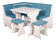 Кухонные уголки, Кухонный уголок Стиль 1Л (со столом СТ3) Дуб млечный / велюр