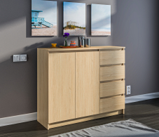 Комоды, Комод Леон СБ-3291 Дуб Винченца