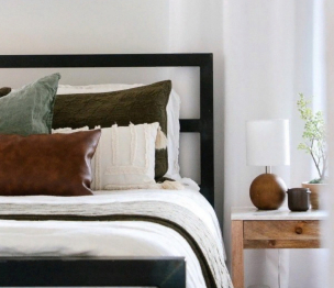 Кровать в стиле лофт Аристо 0.9