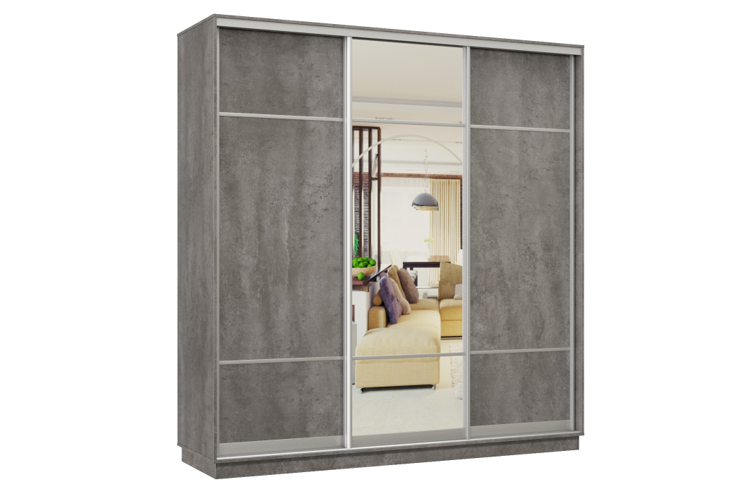 Шкафы-купе 3-х дверные, Шкаф-купе Премьер Лайт 36 (08;11;08) трехдверный