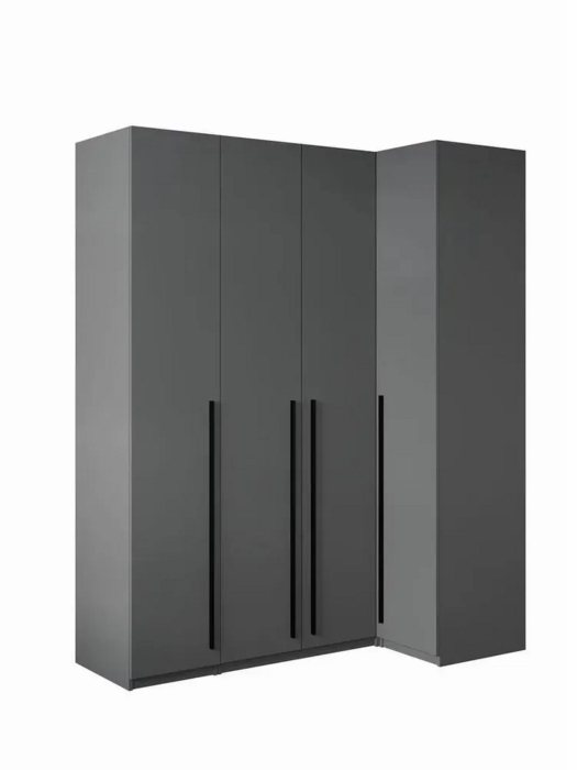 Угловые шкафы, Угловой шкаф для одежды распашной с ящиками, София, 2200х900х1700мм