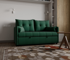 Диваны выкатные, Прямой диван Палермо,выкатной,велюр