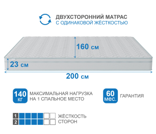 Матрас Сити-Мадрид в чехле Cooler 1600х2000