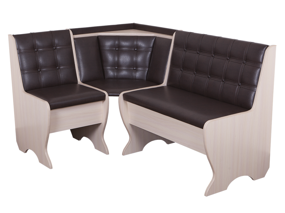 Кухонные уголки, Кухонный уголок Стиль 19Л Дуб млечный