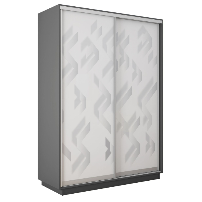 Шкафы-купе 2-х дверные, Шкаф-купе Экспресс 2-х дверный Фотопечать Ленты Стекла 160х60х220