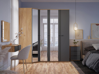 Шкаф для одежды Эмилия ЭЛ-16К комбинированный