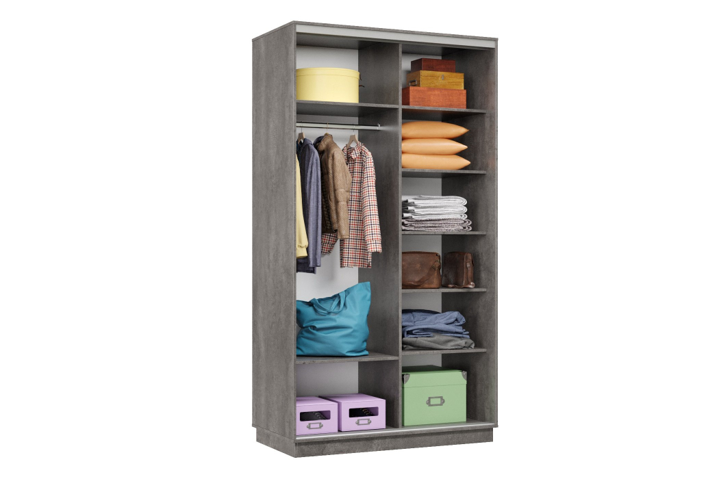 Шкафы-купе 2-х дверные, Шкаф-купе Премьер Лайт 04 П-3159 двухдверный