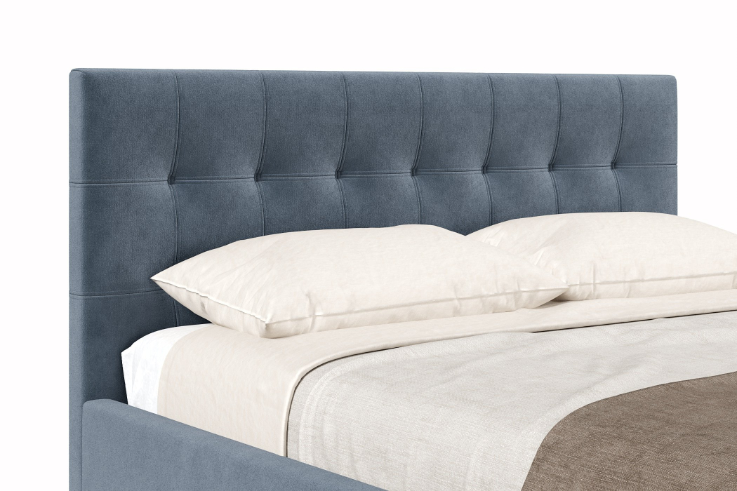 Мягкая кровать, Кровать Турин 1600 с подъёмным механизмом,  велюр