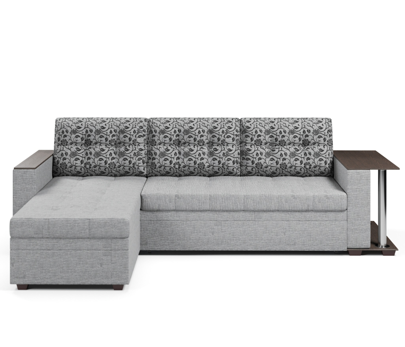 Диваны угловые в гостиную, Диван-кровать угловой Атланта со столом дельфин,рогожка