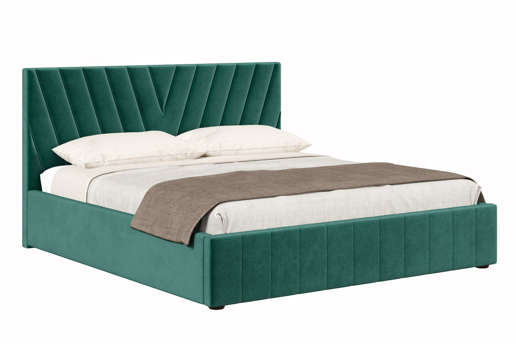 Мягкая кровать, Кровать Палермо 1800 с подъёмным механизмом, велюр